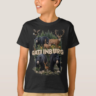Gatlinburg Wildlife Collage T Shirt