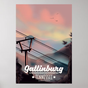 Gatlinburgs Underbarare rökberg Tennessee Poster