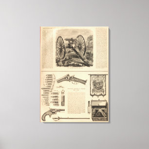 Gatling Gun Company Schuyler, Hartley och Graham Canvastryck