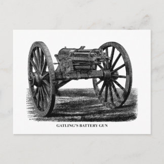 Gatling Gun Vykort