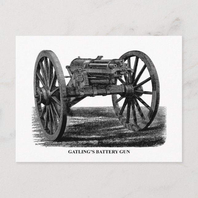 Gatling Gun Vykort (Framsida)