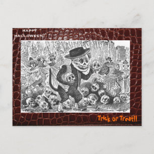 "Gato" av Jose Guadelupe Posado Vykort