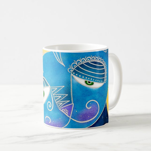 Gato azul kaffemugg (Framsida höger)