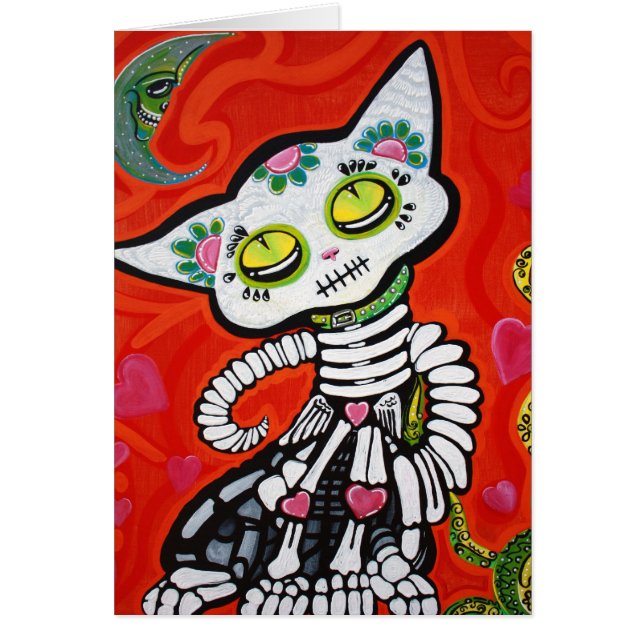Gato De Los Muertos Hälsningskort (Framsidan)