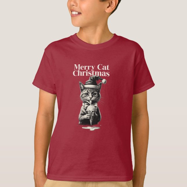 Gato en la hierba. t shirt (Framsida)