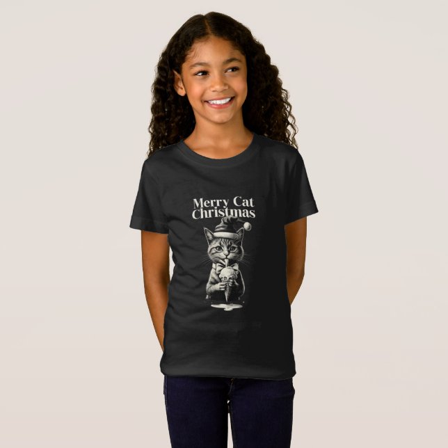 Gato en la hierba. t shirt (Hel framsida)