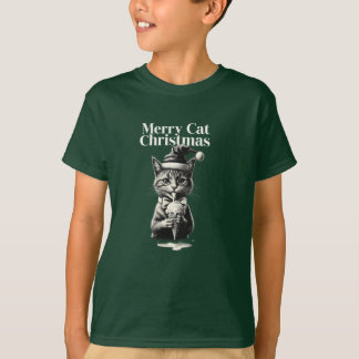 Gato en la hierba. t shirt
