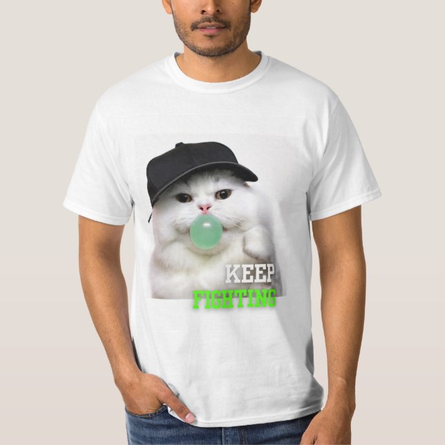 Gato peleador t shirt (Framsida)