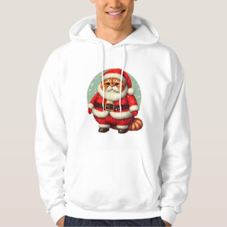 Gato Santa Claus Hoodie