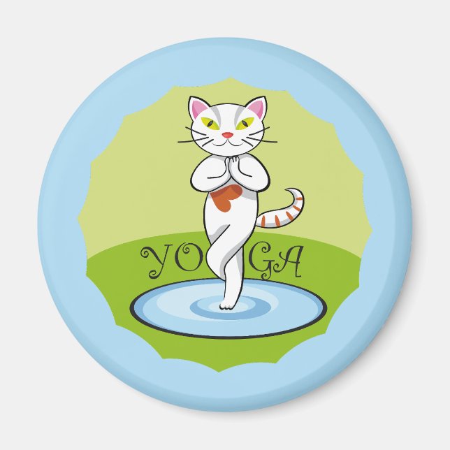 Gato Yoga Magnet (Framsidan)