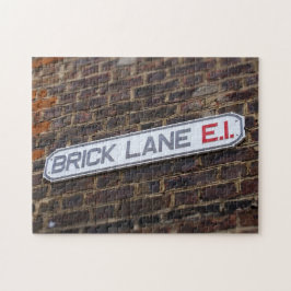 Gatontecken för London Brick Lane - 11 x 14 - 252 Pussel
