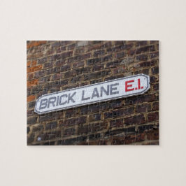 Gatontecken för London - Brick Lane -8x10 - 110 pc Pussel