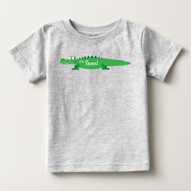 Gator Alligator Crokodile Kids 1st Birthday Party T Shirt (Framsida)