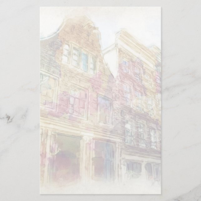 Gator av gammala Amsterdam Brevpapper (Framsida)