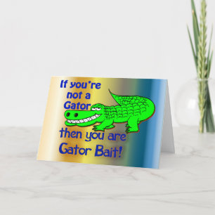 Gator Bait Hälsning Kort