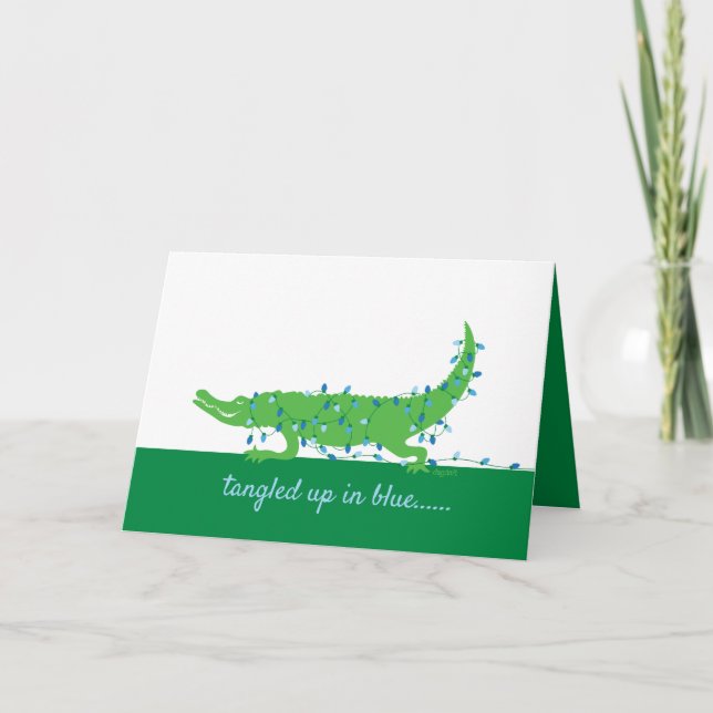 Gator Blues Greeting Card Helgkort (Framsida)