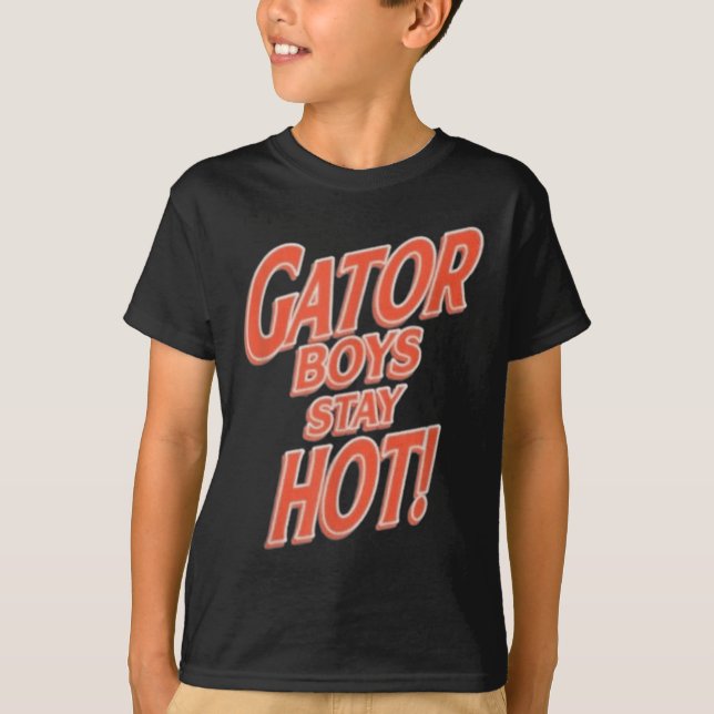 Gator Boys - stanna Hett T Shirt (Framsida)