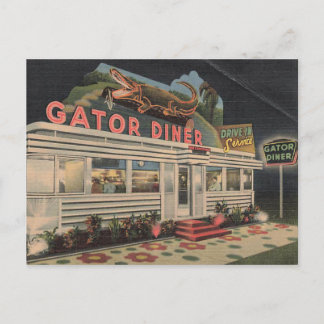 Gator Diner Vintage vykort
