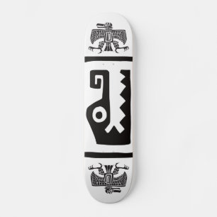 Gator & Eagle, mexikansk hieroglyf(Maya) Skateboard Bräda 20,5 Cm