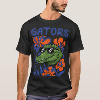 Gator Floral Aligator s Ungdom T Shirt