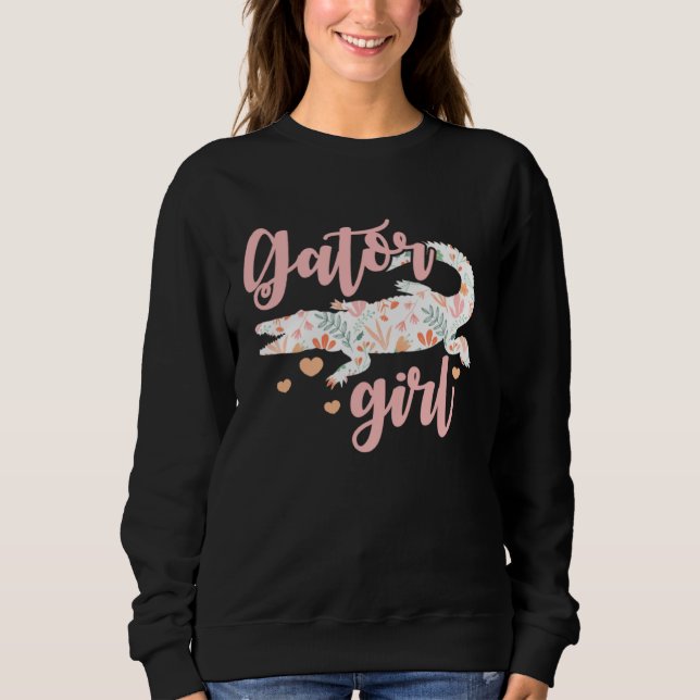 Gator Girl Alligator T Shirt (Framsida)