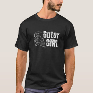 Gator Girl Polygon Alligator Women T Shirt