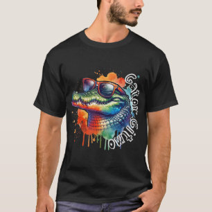 Gator Gitmo Alligator Sunglasses Watercolor Apreal T Shirt