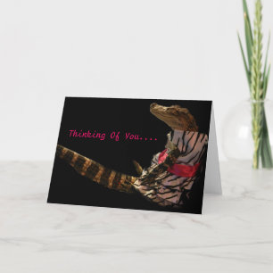 Gator Hälsning - tänker på dig Kort