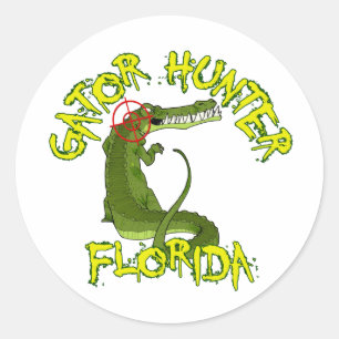 Gator Hunter Florida Runt Klistermärke