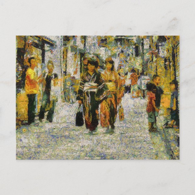 Gator i Kyoto Vykort (Framsida)