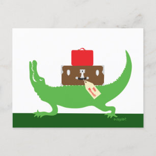 Gator på Go Flytta Postcard Vykort