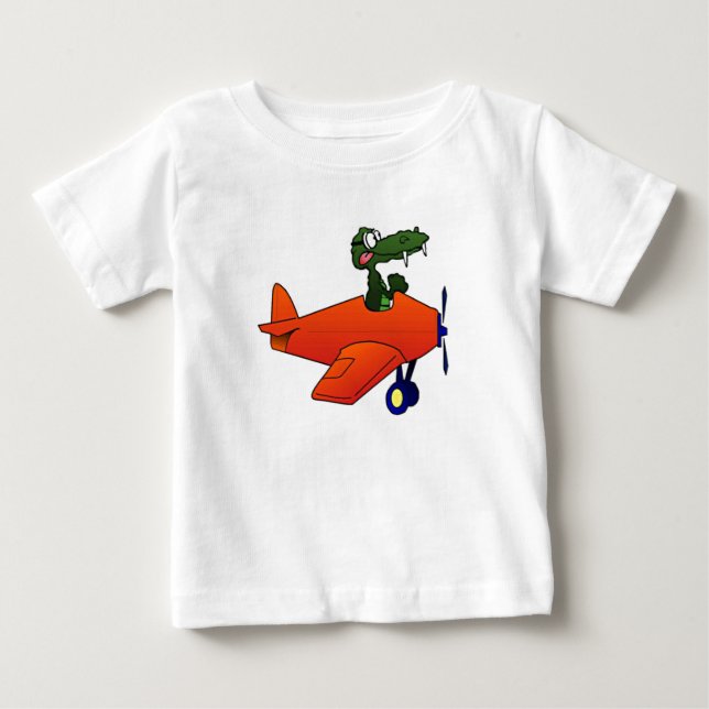 Gator som flyger Flygplan T-shirt (Framsida)