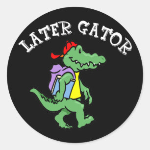 Gator Sticker senare Runt Klistermärke