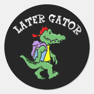 Gator Sticker senare Runt Klistermärke