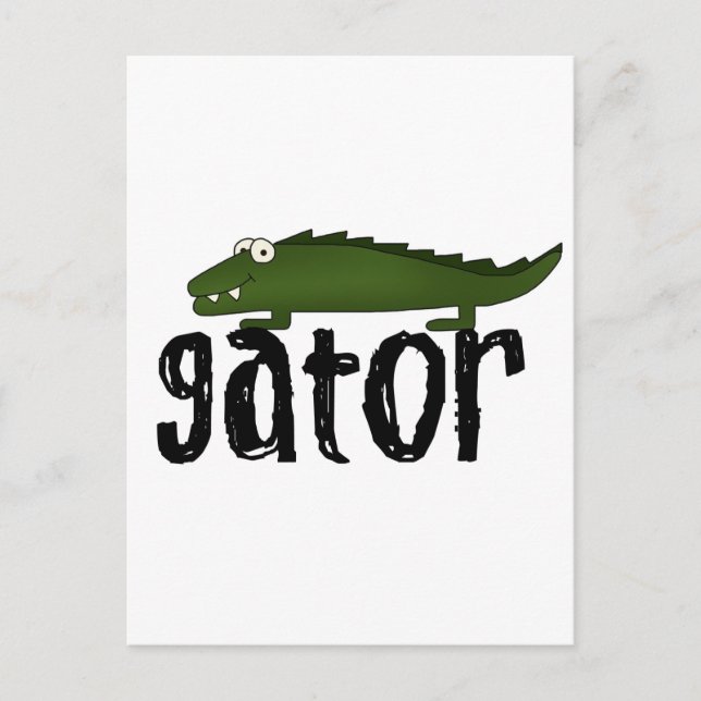 Gator T-skjortor och presenter Vykort (Framsida)