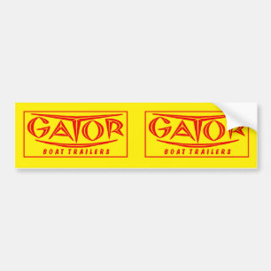 Gator Trailer Fender Sticker Bildekal