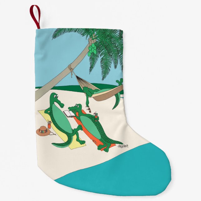 Gator Tropical Jul Stocking Liten Julstrumpa (Framsidan)