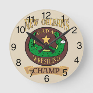 Gator Wrestling Champ,New Orleans Rund Klocka