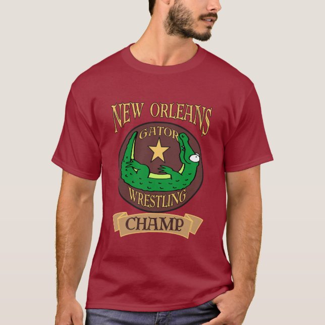 Gator Wrestling Champ, New Orleans T-shirt (Framsida)