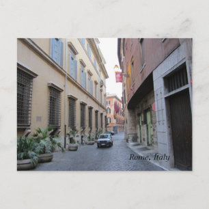 Gatorna i Rom, Italien Vykort
