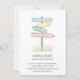 Gatortecken Gradution Party Inbjudningar