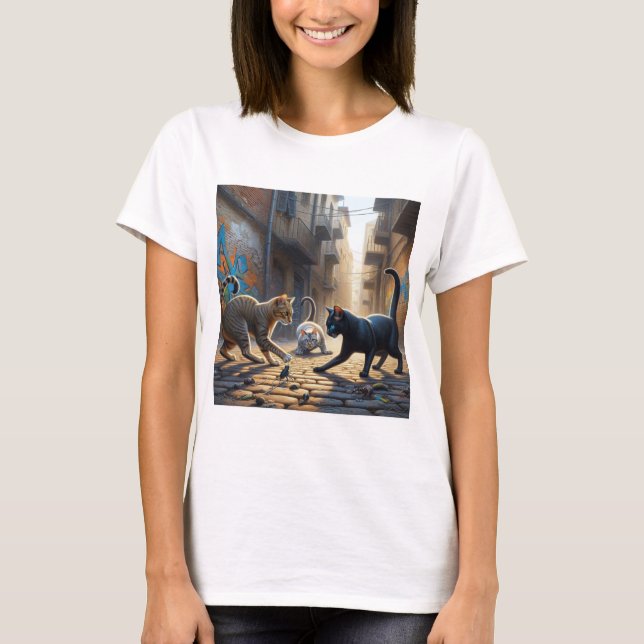 Gatos callejeros t shirt (Framsida)