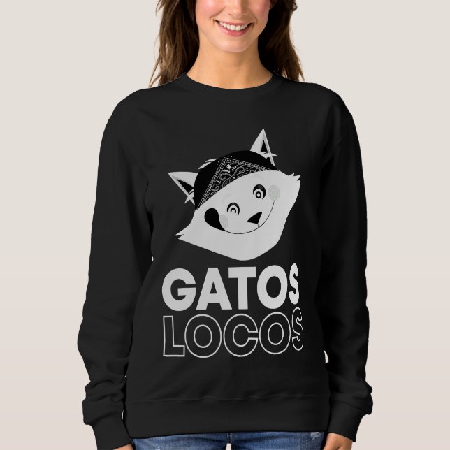Gatos Locos T Funny Kitty Cat Latina Shirt (Framsida)