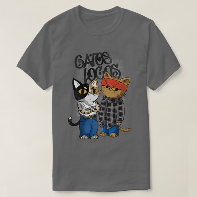 Gatos locos t shirt (Design framsida)