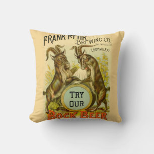 Gats Bock Beer Advertising Kudde