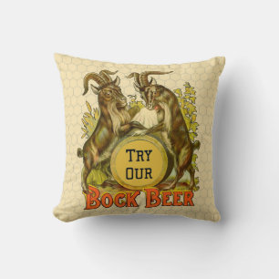 Gats Bock Beer Advertising Kudde