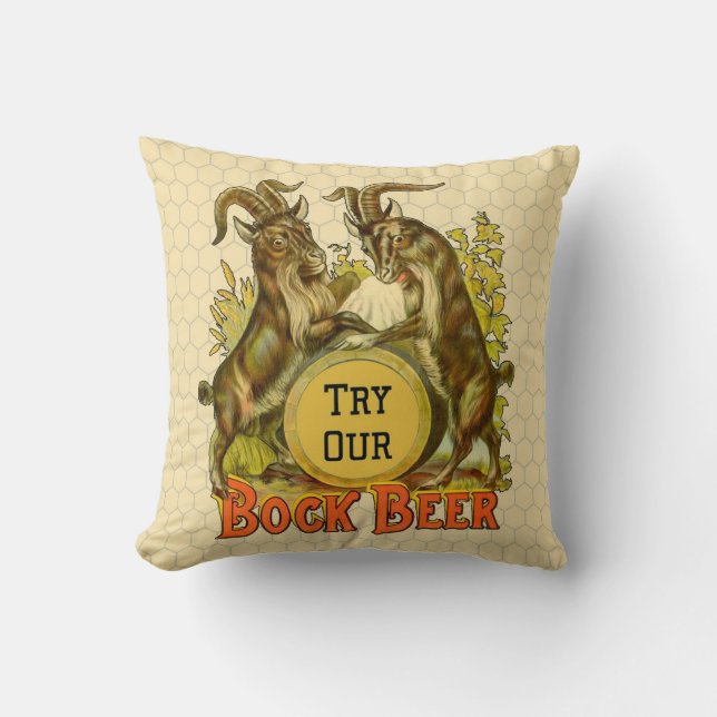 Gats Bock Beer Advertising Kudde (Framsida)