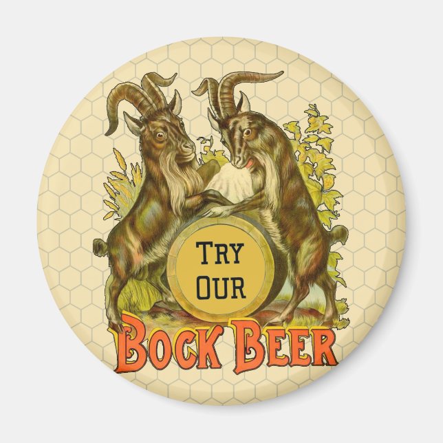 Gats Bock Beer Advertising Magnet (Framsidan)