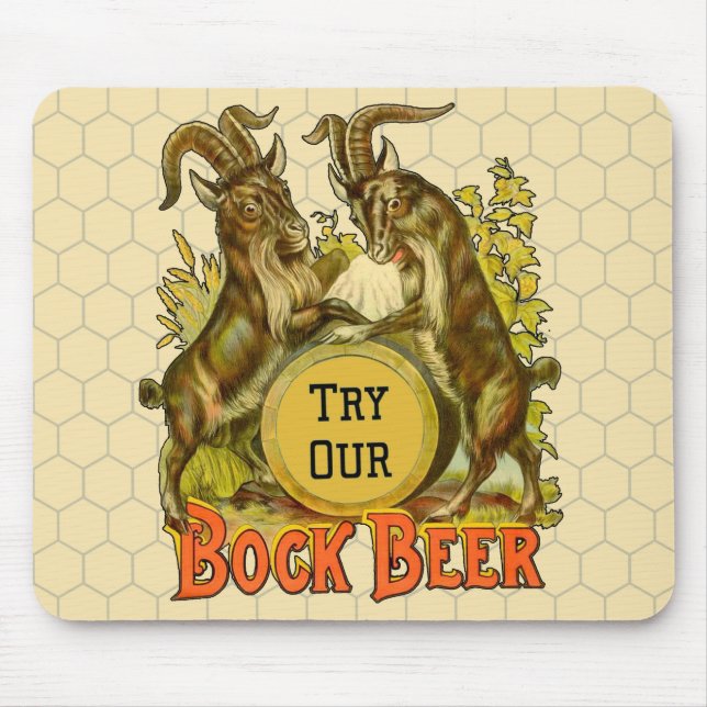 Gats Bock Beer Advertising Musmatta (Framsidan)