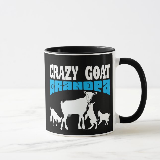 GATS | Crazy Goat Grandpa White GYG Mugg (Höger)